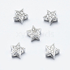 Brass Micro Pave Cubic Zirconia Pendants ZIRC-G130-09P-NR-1