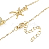 Bohemian Summer Beach Style 18K Gold Plated Shell Shape Initial Pendant Necklaces IL8059-3-3