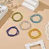 Glass Seed Beads Beaded Bracelets Sets BJEW-JB09075-7