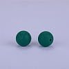 Round Silicone Focal Beads SI-JX0046A-129-2