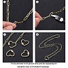 Soldered Brass Paperclip Chains CHC-D025-03G-01-8