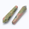 Natural Unakite Pointed Beads G-E490-E14-2