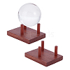 2 Boxs Pine Wood Raw Mineral Display Holder ODIS-UN0001-14B-1