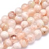 Natural Cherry Blossom Agate Beads Strands X-G-I213-23-6mm-1