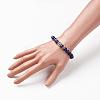 Natural Lapis Lazuli(Dyed) Stretch Bracelets BJEW-JB03251-03-4