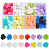 160Pcs 16 Colors Opaque Resin Beads CRES-SP0001-21-1