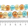 Handmade Foil Lampwork Beads Strands FOIL-K003-06B-16-4