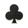 Poker Black Alloy Brooches JEWB-I030-11B-1