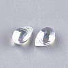 Transparent Glass Charms GGLA-S042-05B-2