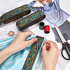 Ethnic style Embroidery Polyester Ribbons OCOR-WH0063-30A-3