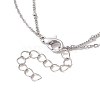 Stainless Steel Heart Pendant Necklaces for Women NJEW-JN04735-02-5