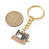 Alloy Enamel Keychain Pendant KEYC-JKC00744-01-3