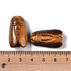 Natural Tiger Eye Carved Insect Pendants G-I361-04A-3