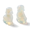 Opalite Carved Dog Figurines DJEW-F025-01F-1