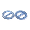 Flat Round Resin Buckle Clasps CRES-WH0013-15C-2
