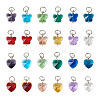 Spritewelry 96Pcs 24 Style Faceted Transparent Glass Charms GLAA-SW0001-04-12