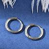 Tarnish Resistant 202 Stainless Steel Huggie Hoop Earrings X-EJEW-F111A-14mm-P-3