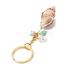 Natural Shell Pendant Keychains KEYC-JKC01094-02-5