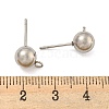 Non-Tarnish 304 Stainless Steel Stud Earring Findings LS-STAS-O004-10E-P-3