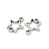 Tibetan Style Alloy Hollow Star Connector Charms TIBE-S324-25AS-2