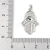 Brass Micro Pave Cubic Zirconia Pendants KK-Q028-64P-3