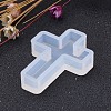 Cross Shape DIY Silicone Molds X-AJEW-P035-04-2