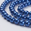 Eco-Friendly Dyed Glass Pearl Beads Strands HY-A008-6mm-RB081-3
