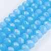 Glass Beads Strands EGLA-F122-8x6mm-M03-2