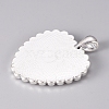 Alloy Pendant Cabochon Settings ALRI-TAC0001-07S-2