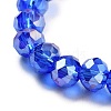 Classic Ethnic Style Faceted Glass Stretch Bracelets for Women RE4529-10-3