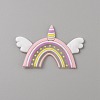 PVC Plastic Cabochons SIL-WH0019-15H-1