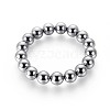 Terahertz Stone Beads Stretch Bracelets BJEW-L666-01B-1