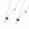 304 Stainless Steel Pendant Necklaces NJEW-L155-10-1