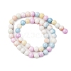 Ombre Effect Dyed Glass Beads Strands X-GLAA-T031-01O-06-4