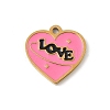304 Stainless Steel Enamel Charms STAS-P388-19B-G-1