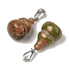 Natural Unakite Pendants G-B127-03P-04-2