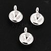 201 Stainless Steel Pendant Rhinestone Settings STAS-G224-27S-1