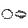 Iron Split Rings JRD6MM-01B-NF-5