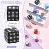 24Pcs 8 Colors Printed Opaque Acrylic Beads MACR-FS0002-47-3