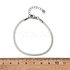 Non-Tarnish 304 Stainless Steel Herringbone Chains Bracelet for Men Women BJEW-D450-01P-03-5