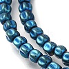 Electroplated Synthetic Non-magnetic Hematite Beads Strands G-C154-A01-01C-3