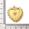 Brass Micro Pave Cubic Zirconia Pendants KK-U055-25G-3