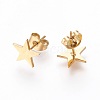 304 Stainless Steel Stud Earrings X-EJEW-G244-12G-2