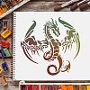 Plastic Reusable Drawing Painting Stencils Templates DIY-WH0172-135-6