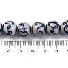 Handmade Blue and White Porcelain Beads Strands PORC-I027-01F-4