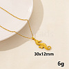 Stylish Ocean Stainless Steel Sea Horse Pendant Necklace for Women ZE1503-8-1