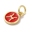 Real 18K Gold Plated Brass Enamel Charms KK-L216-001G-A03-2