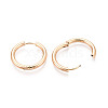 304 Stainless Steel Hoop Earrings X-EJEW-T048-24C-G-3