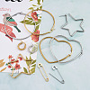 201 Stainless Steel Hoop Earrings Sets EJEW-PJ0001-02-3