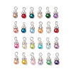 24Pcs Glass Pendants PALLOY-JF03117-1